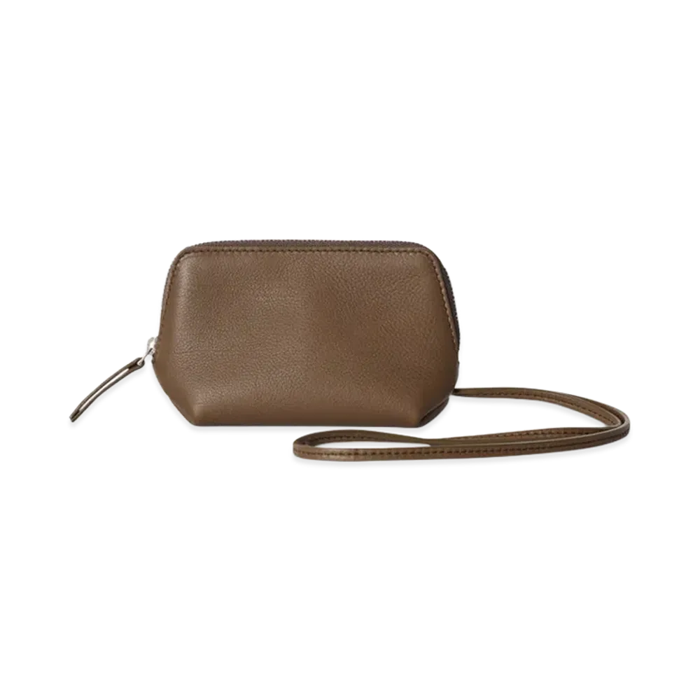 The Row Women's Owen Pouch Leather "Tawny Brown"