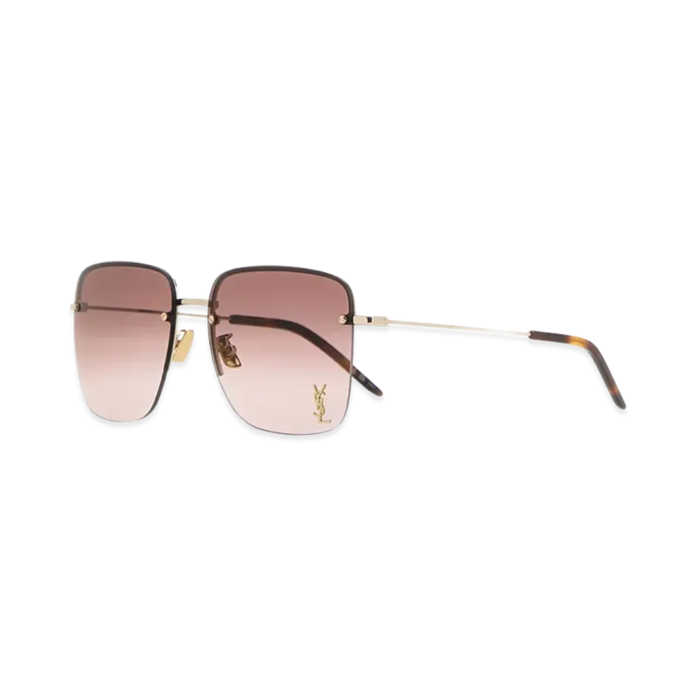 Saint Laurent Women's Metal SL 312 Sunglasses "Silver"