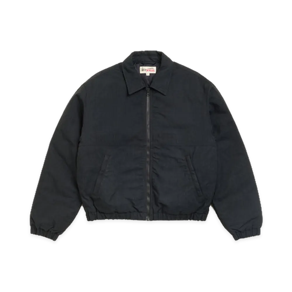 Stussy Nyco Collared Work Jacket "Black"