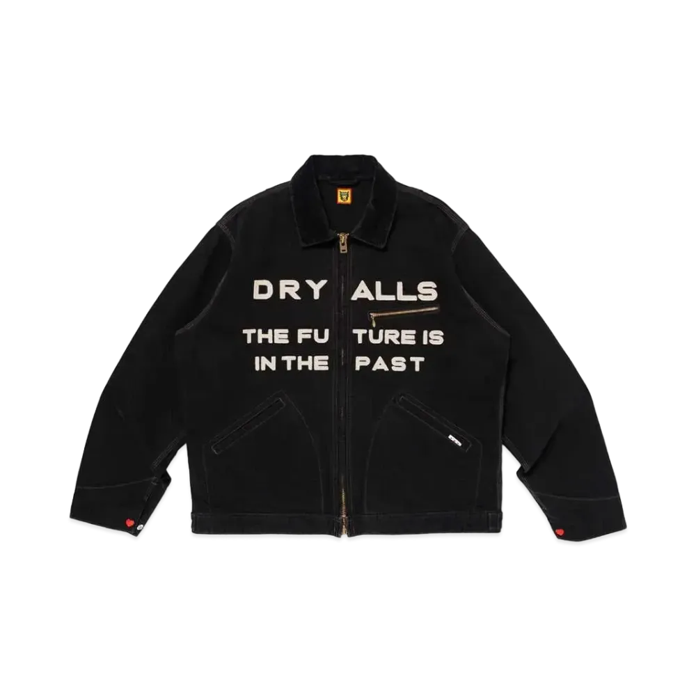 HUMAN MADE Zip-Up Embroidery Blouson "Black"