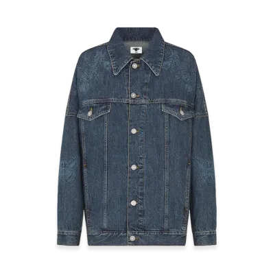 Dior Women's Embroidered Jacket Denim "Blue"