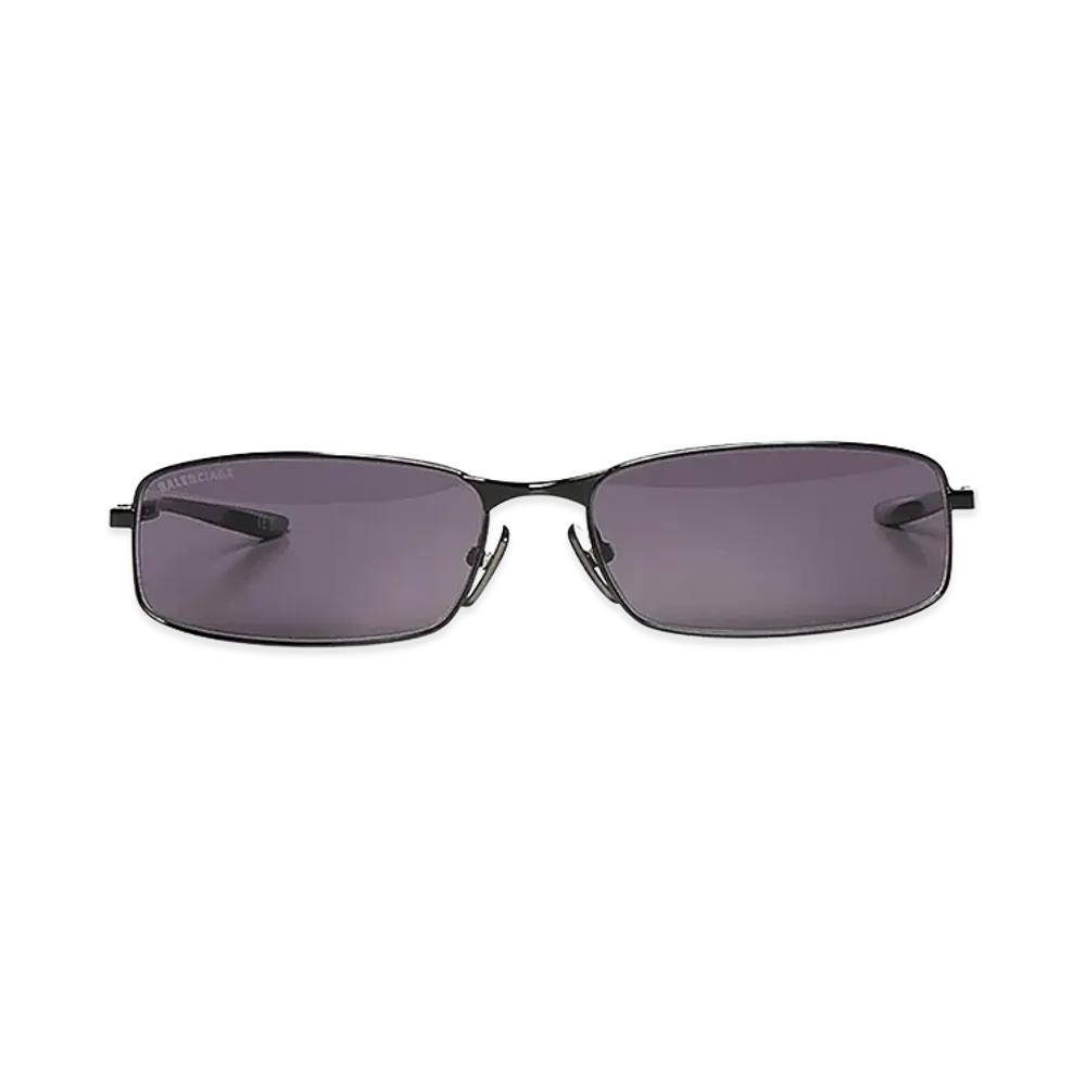 BALENCIAGA Women's Monday Rec Sunglasses "Black/Dark Purple"