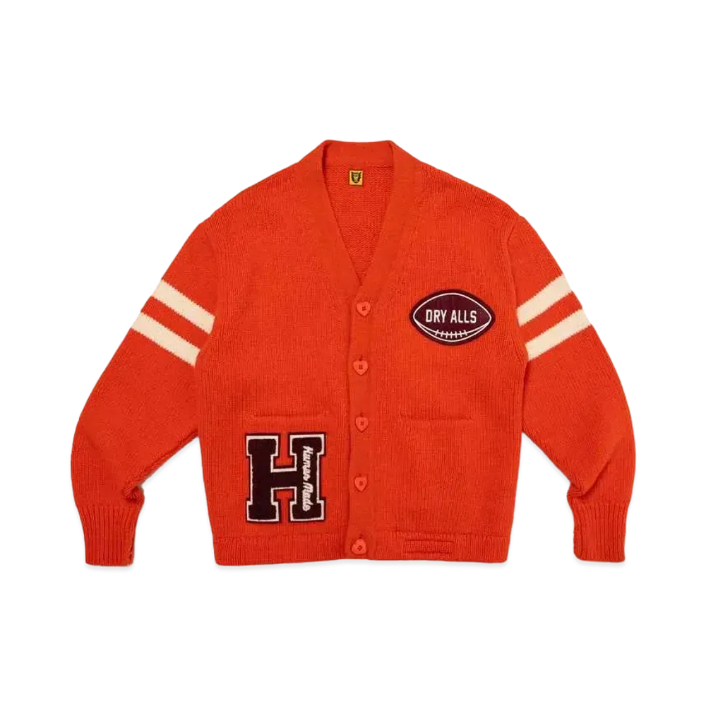 HUMAN MADE Low Gauge Knit Cardigan "Orange"