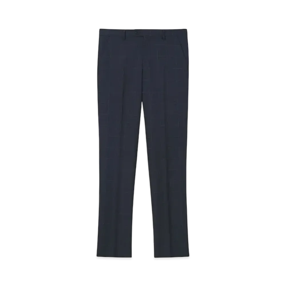 Paul Smith Window Pane Single 2B Suit "Navy"