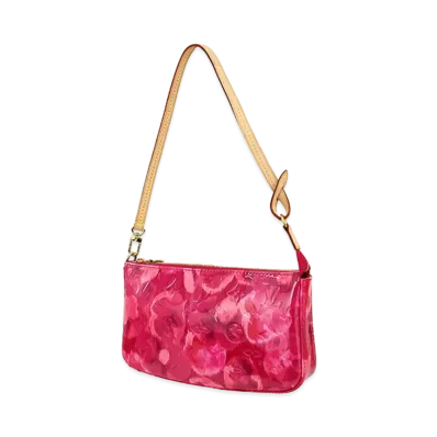 Louis Vuitton Pochette Accessoires Monogram Vernis Ikat Flower "Rose Indien"