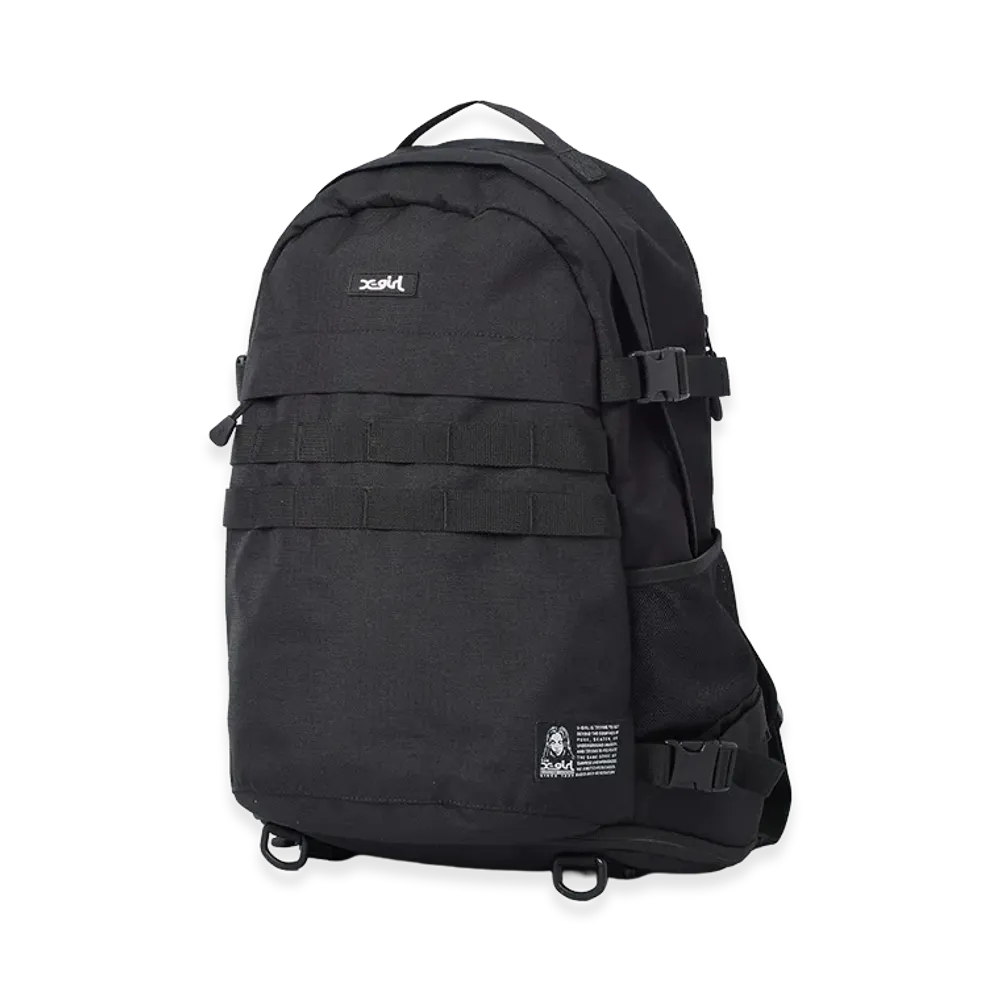 X-Girl Women's Face Label Adventure Backpack "Black"