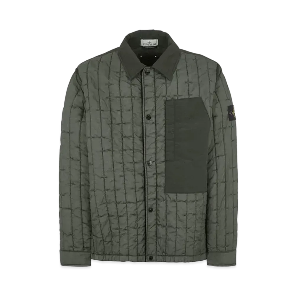 Stone Island 40831 Quilted Nylon Stella With PRIMALOFT-TC "Musk Green"