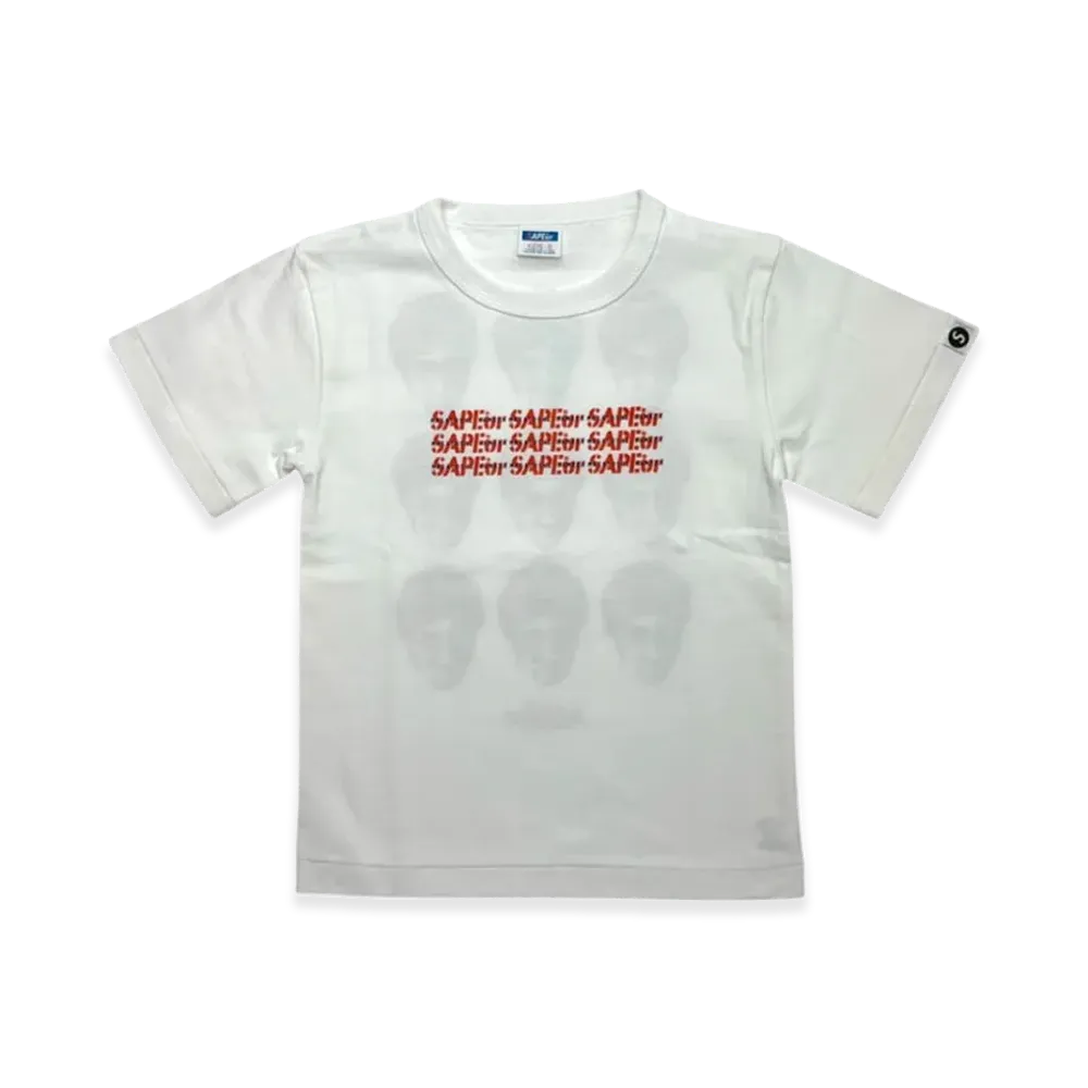 SAPEur x MASATOSHI HAMADA Kids 9FACES S/S T-Shirt "White"