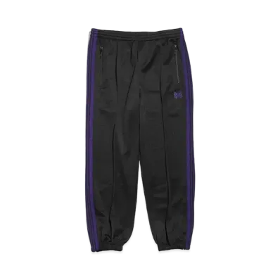 Needles ZIPPED TRACK PANT - POLY SMOOTH "Black"