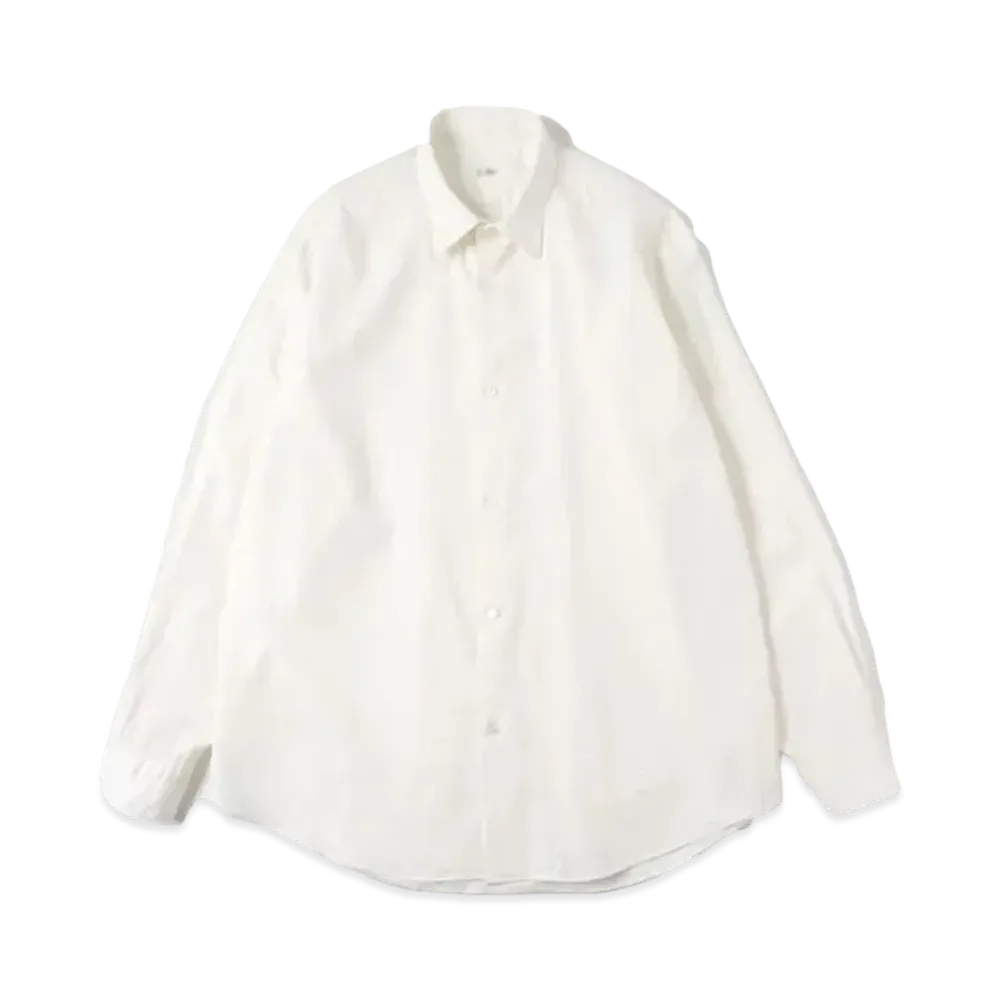 A.PRESSE Regular Collar Shirt "White"