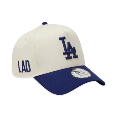 NEW ERA Golf 9Forty A-Frame MLB 2-Tone Los Angeles Dodgers "Chrome/Dark Royal"