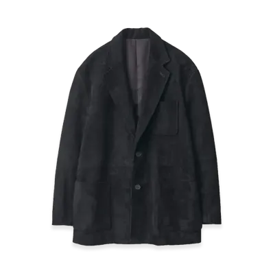 ssstein Goat Suede Blazer "Black"