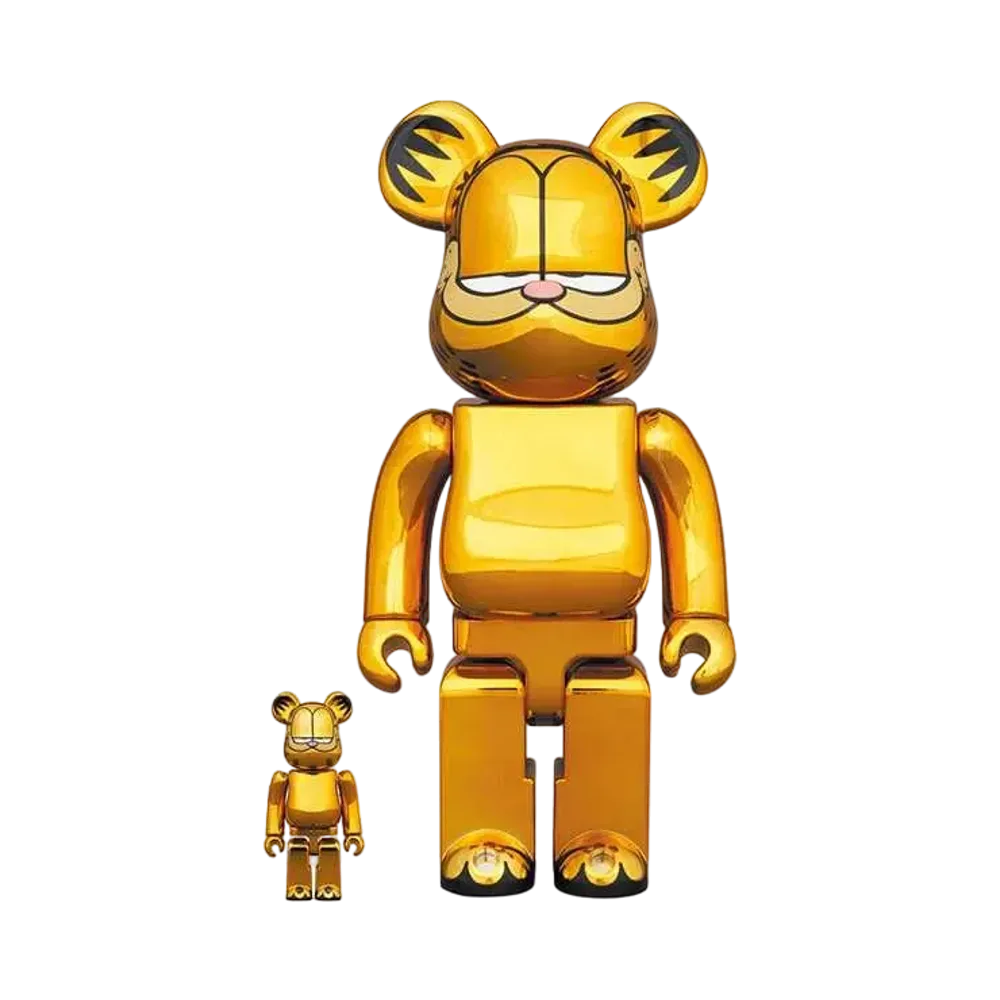 Bearbrick GARFIELD GOLD CHROME Ver. 100% & 400%