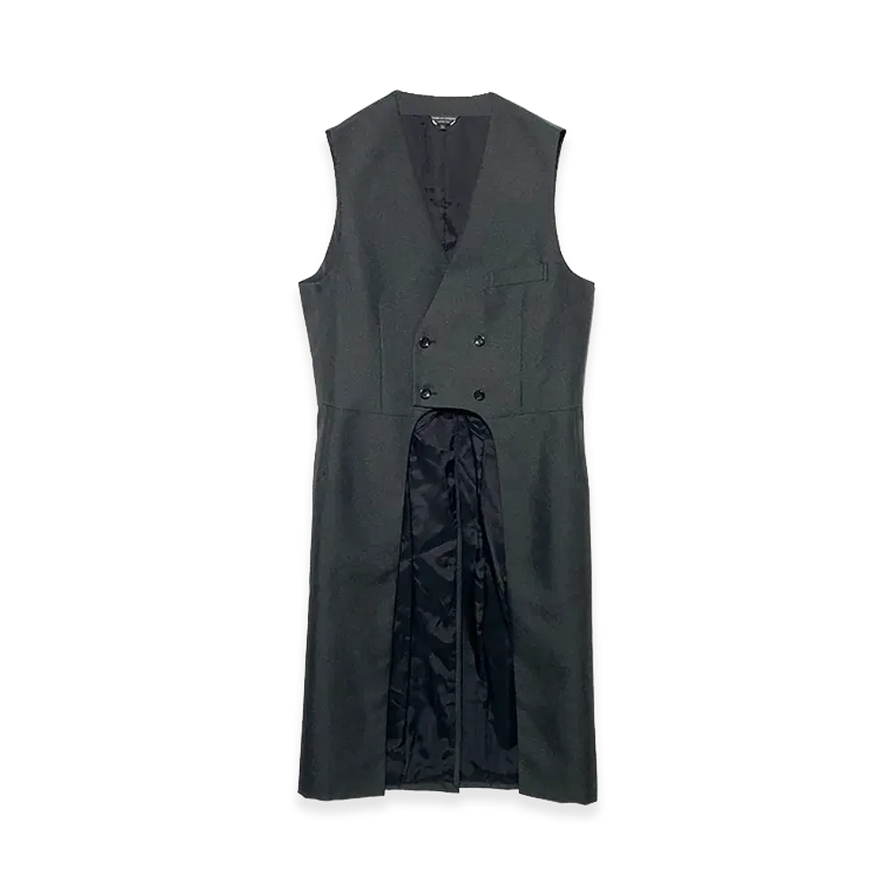 COMME des GARCONS HOMME PLUS Long Vest 25SS "Black"