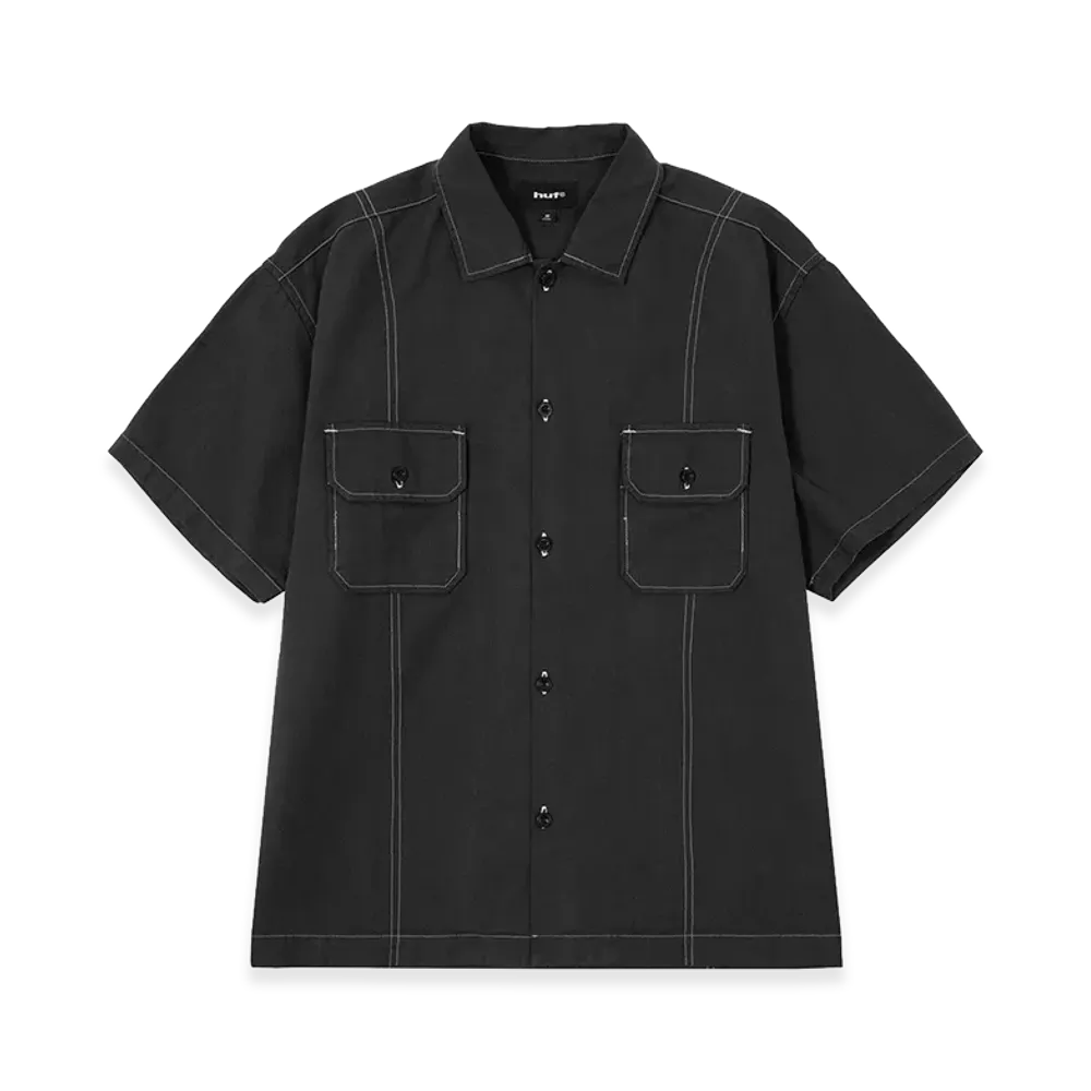 HUF Co-Op Contrast Dyed Shirt "Black"