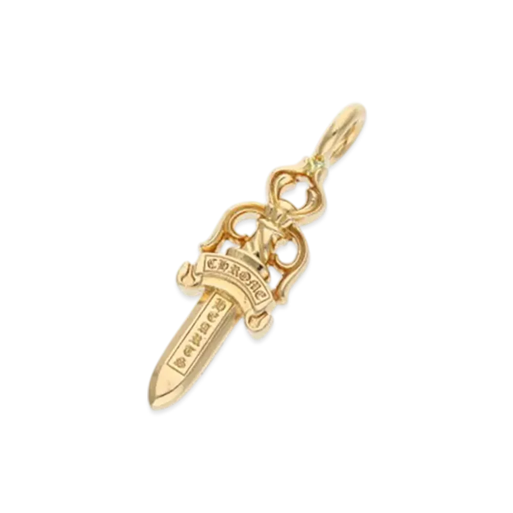 クロムハーツ 22K ダブルダガー ペンダント "イエローゴールド"