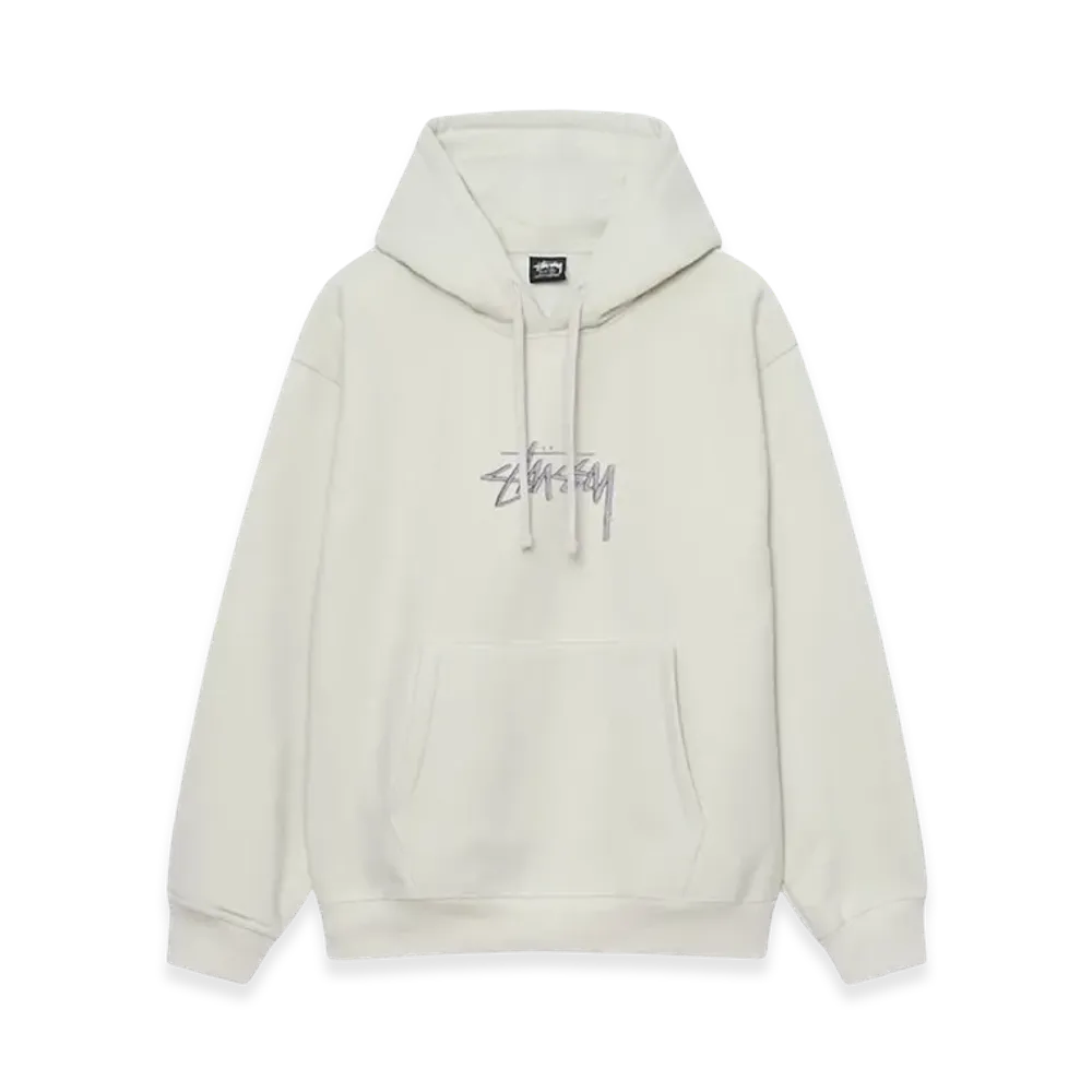 Stussy Stock Logo Applique Hoodie "Stone"