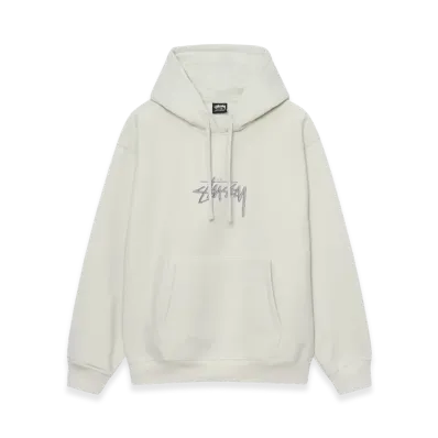 Stussy Stock Logo Applique Hoodie "Stone"
