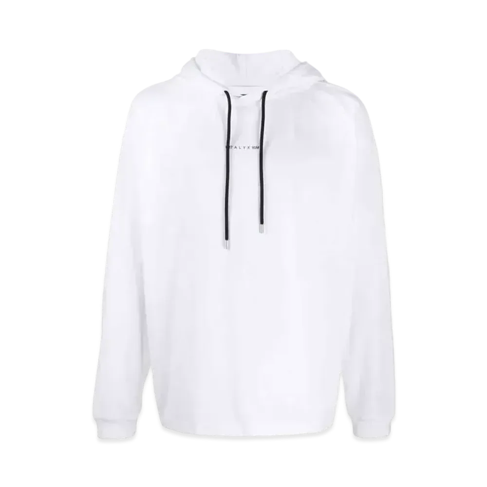 1017 ALYX 9SM Relaxed Fit Logo Print Hoodie "White"