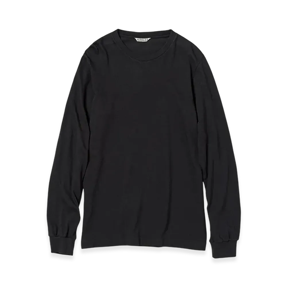 AURALEE Women's Seamless L/S Tee "Black"