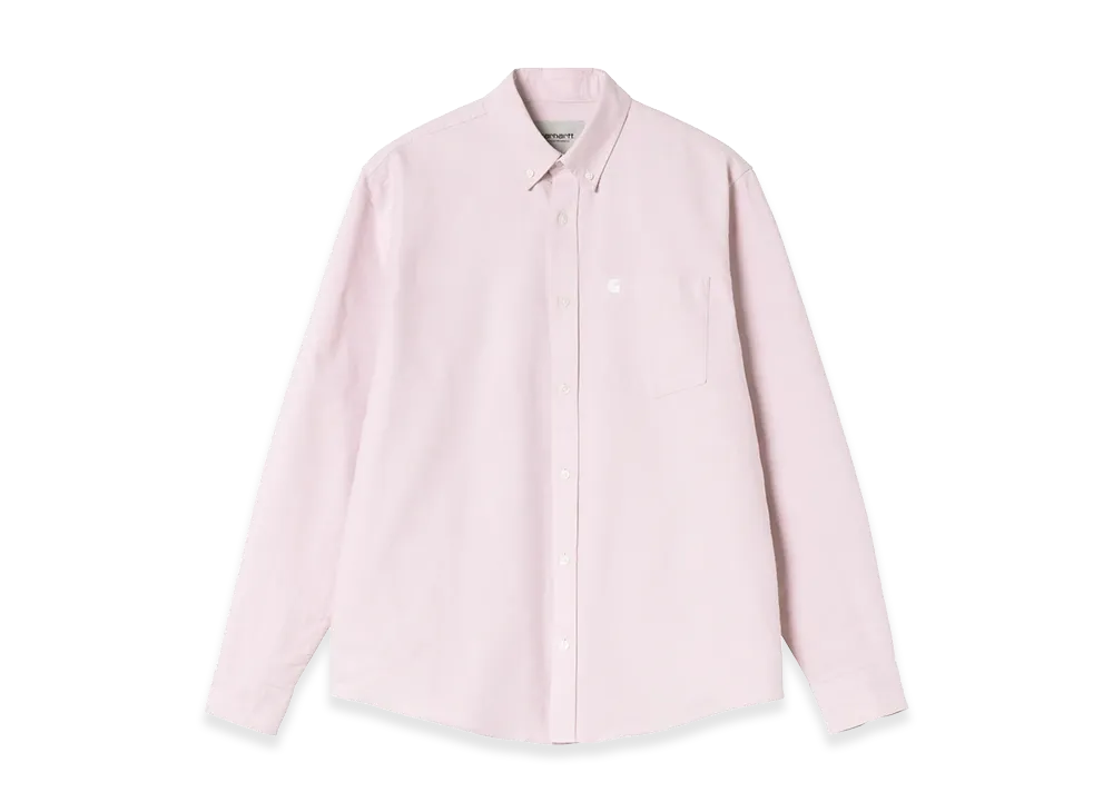 Carhartt WIP L/S C-Logo Shirt "Hortensia/White"