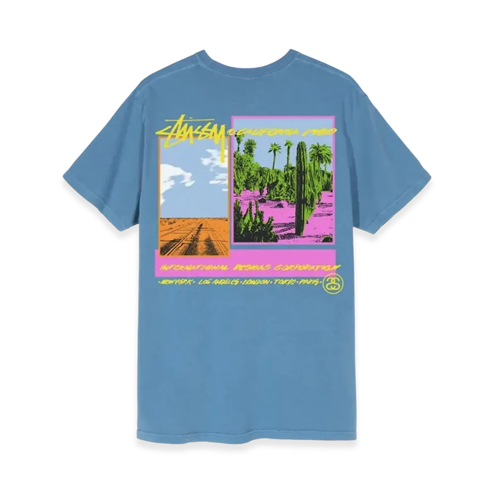 Stussy Palm Desert Tee "Blue"