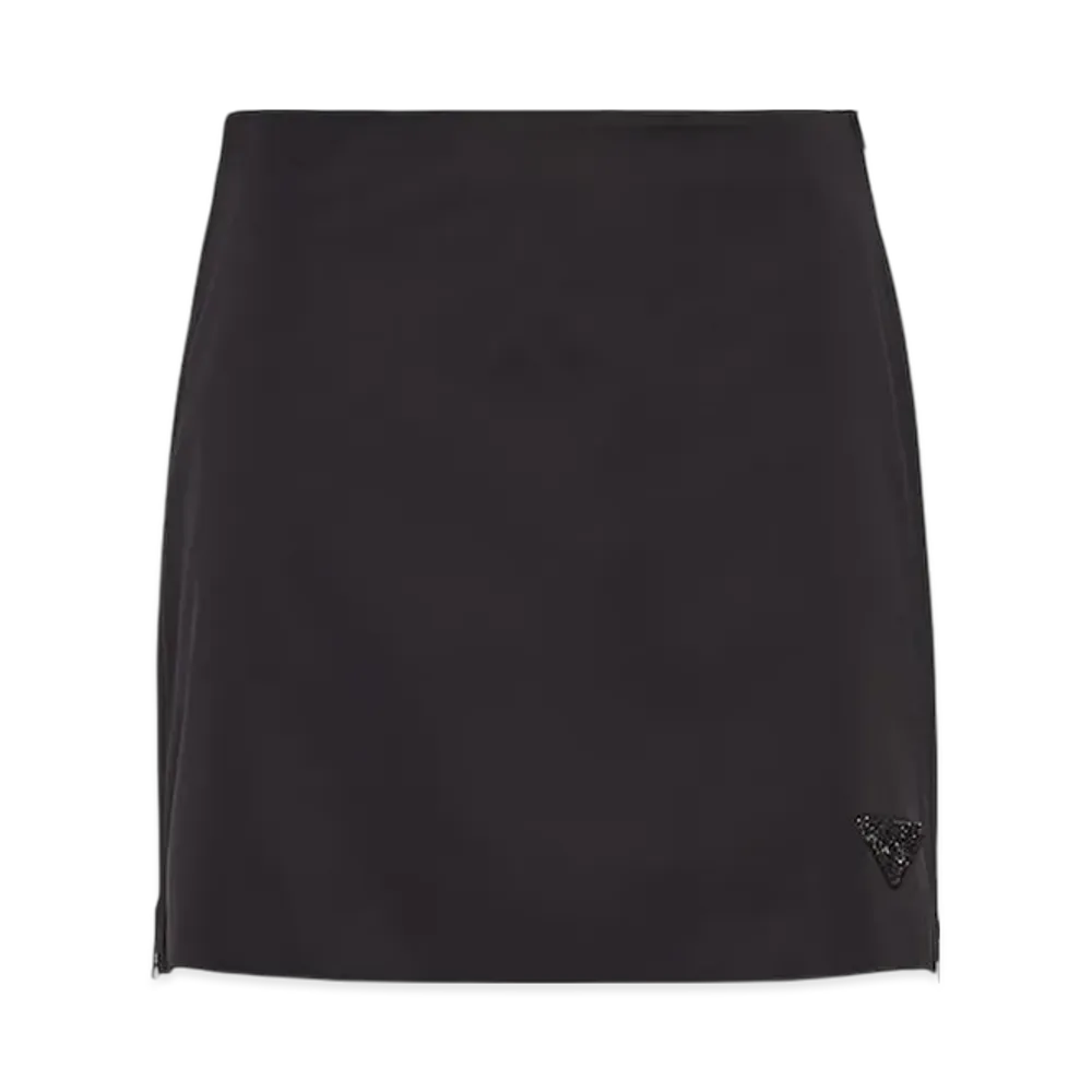 PRADA Women's Re-Nylon Mini Skirt "Black"