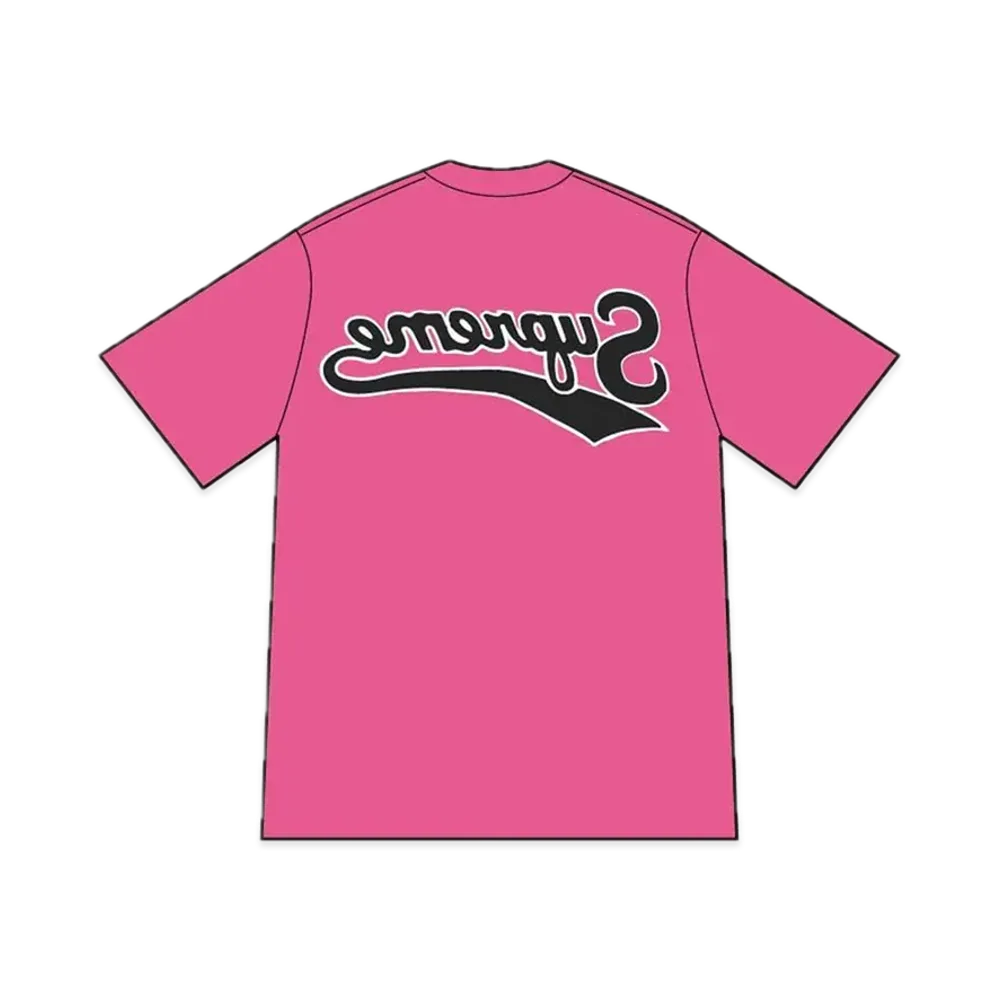 シュプリーム バックワーズ Tシャツ "フクシャ"