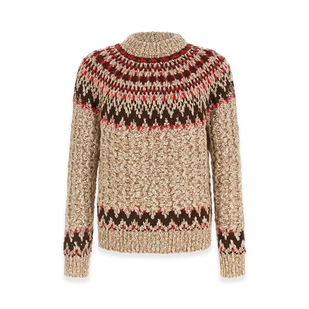 MONCLER Alpaca And Silk Sweater "Beige"