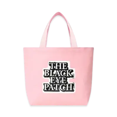 Black Eye Patch OG Label Tote Bag Medium "Pink"