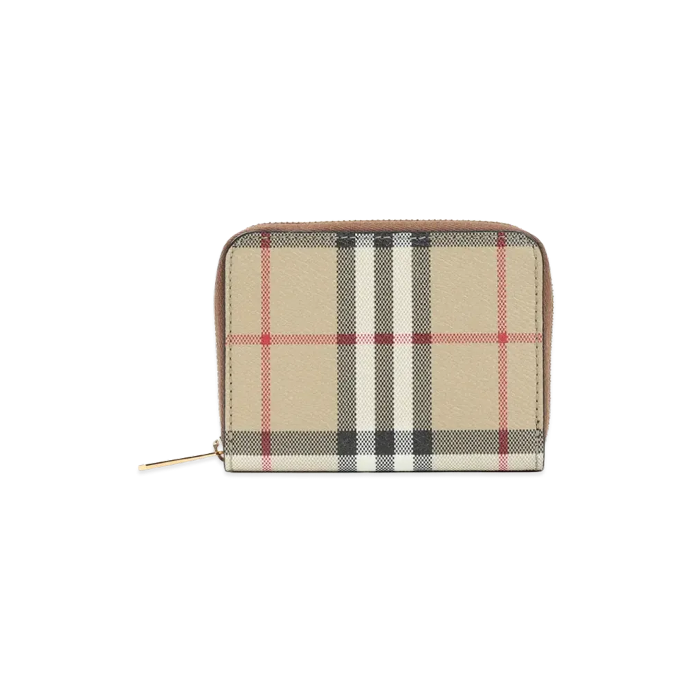 Burberry Women's Mini Zip Around Wallet "Beige"