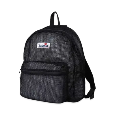 SOUND SHOP balansa Heart Logo Mesh Backpack "BLACK"
