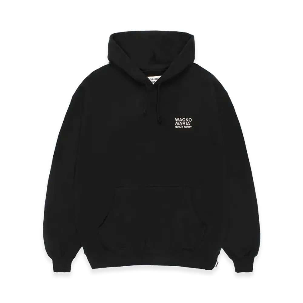 WACKO MARIA Middle Weight Hooded Sweat Shirt "Black"