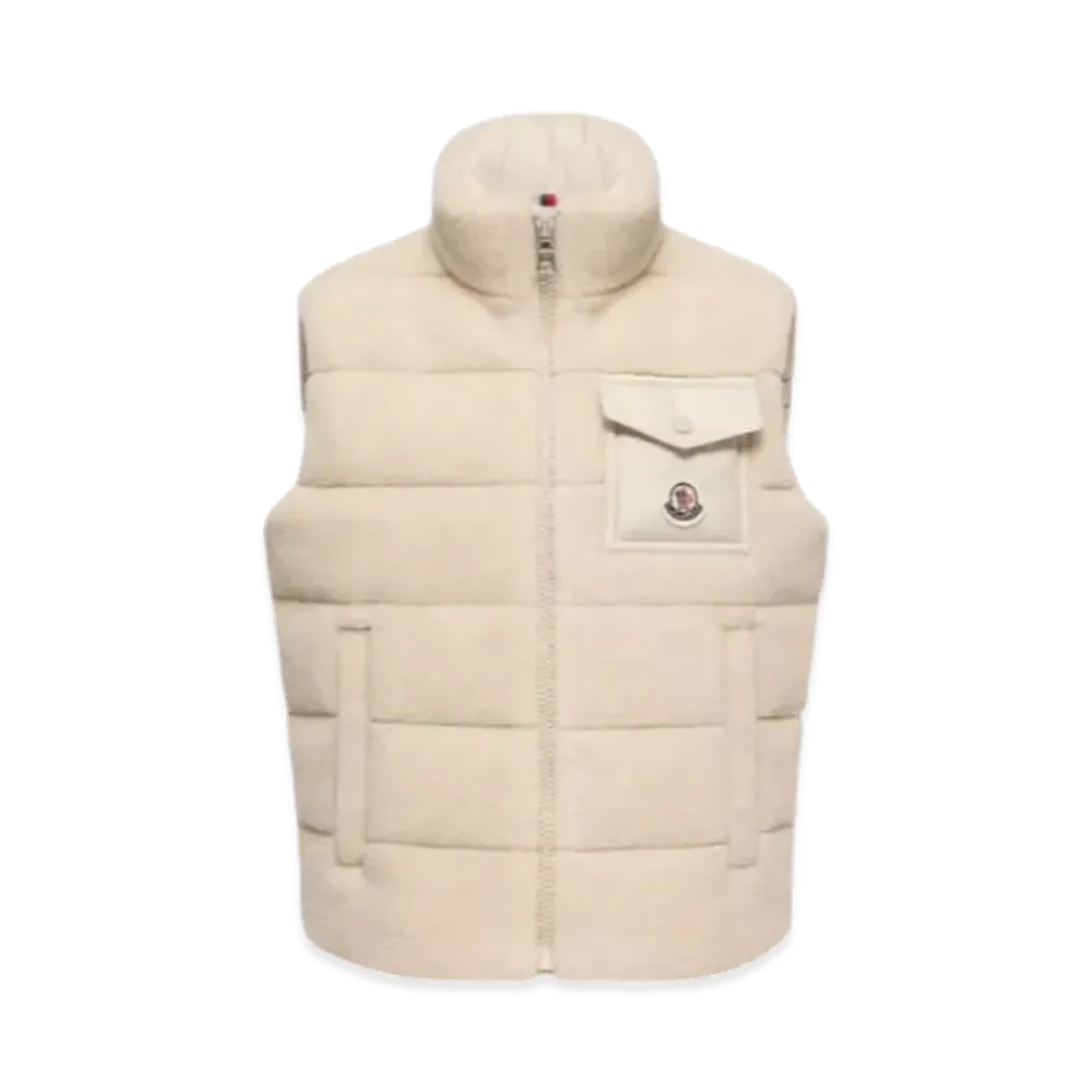 MONCLER Kids Down Vest "Light Beige"