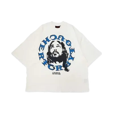 T.C.R BY TOUCHER T.C.R JESUS CIRCLE LOGO S/S TEE "WHITE"