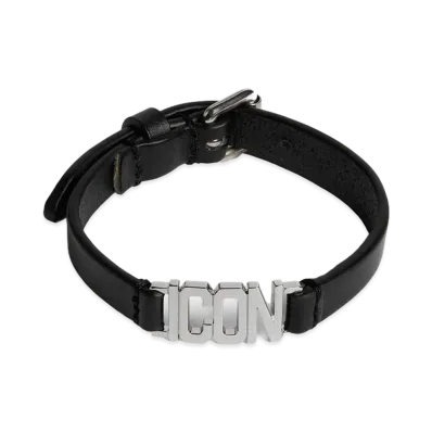 Dsquared2 Icon Clubbing Bracelet "Black/Palladium"