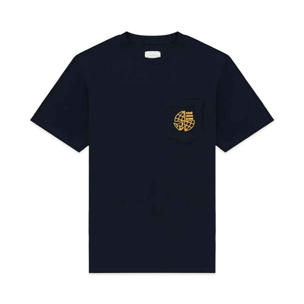 Aime Leon Dore Dove Logo Pocket Tee "Navy"