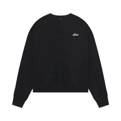 WE11DONE Embroidered Wappen Sweatshirt "Black"