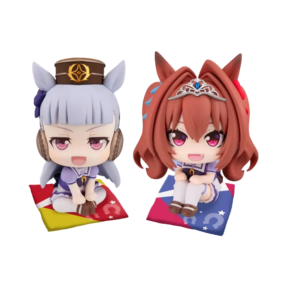 MegaHouse "Lookup" -Uma Musume: Pretty Derby- Gold Ship & Daiwa Scarlet Limited edition with a cushion