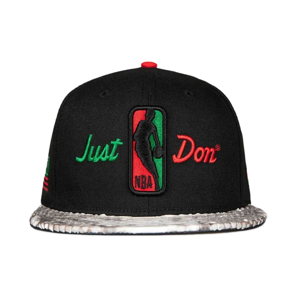 Just Don Juneteeth Cap "Black/White"