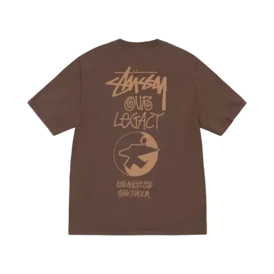 Stussy x OUR LEGACY Work Shop Surfman Tee Pigment Dyed "Dark Brown"