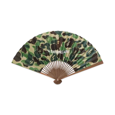 A BATHING APE ABC Japanese Folding Fan "Green"
