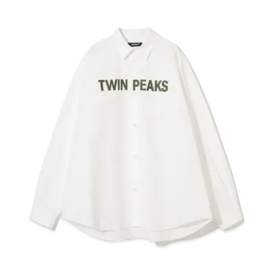 UNDERCOVER Twin Peaks Cotton Typewriter Shirt "White"