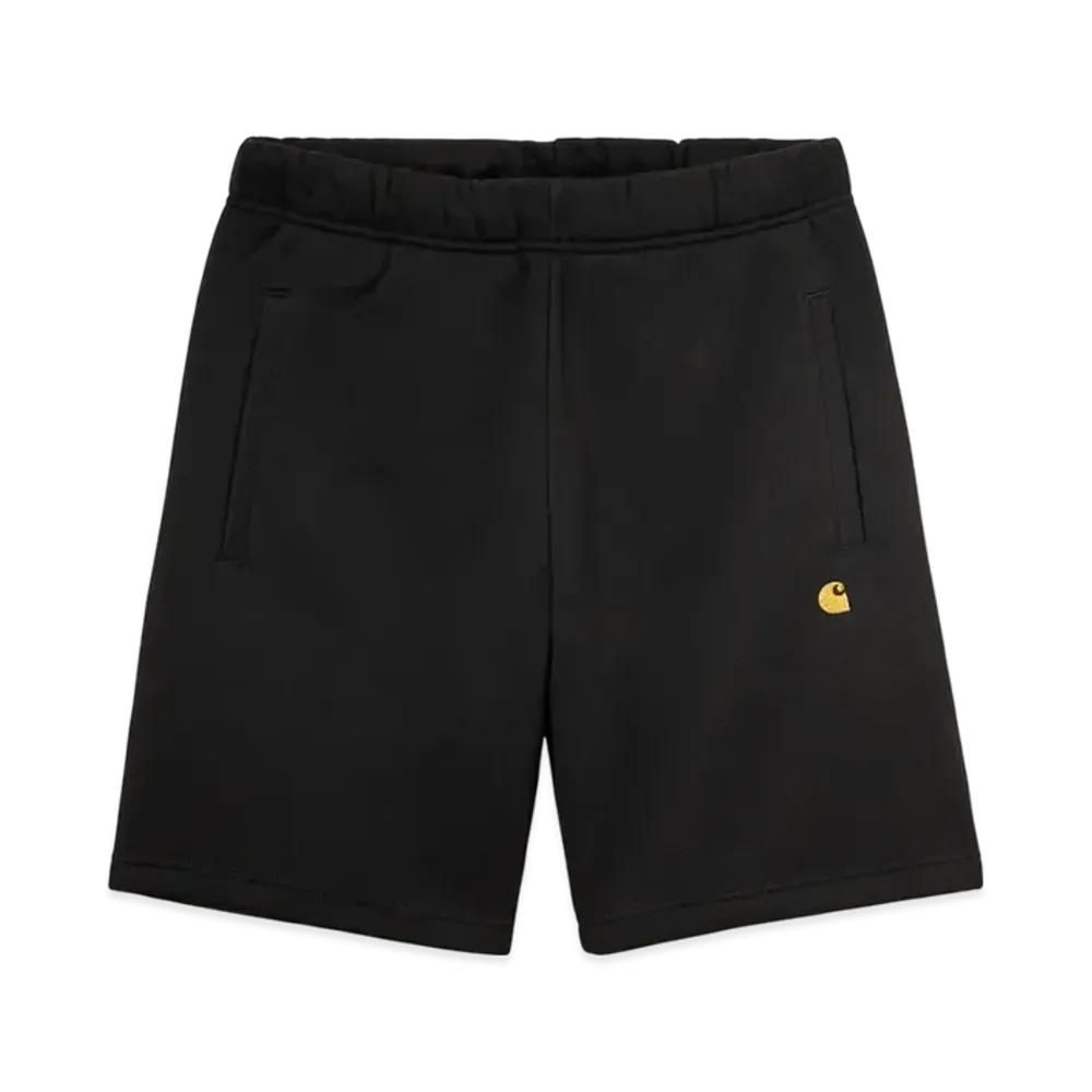 Carhartt WIP Chase Sweatshorts "Black/Gold"