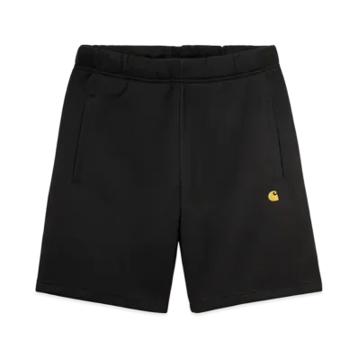 Carhartt WIP Chase Sweatshorts "Black/Gold"