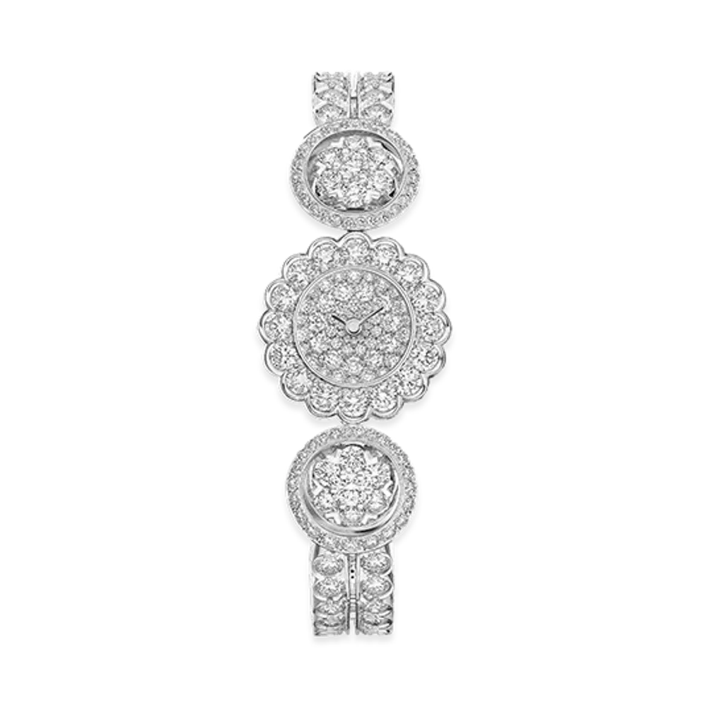 Van Cleef & Arpels Snowflake High Jewelry watch "Platinum/Diamond"