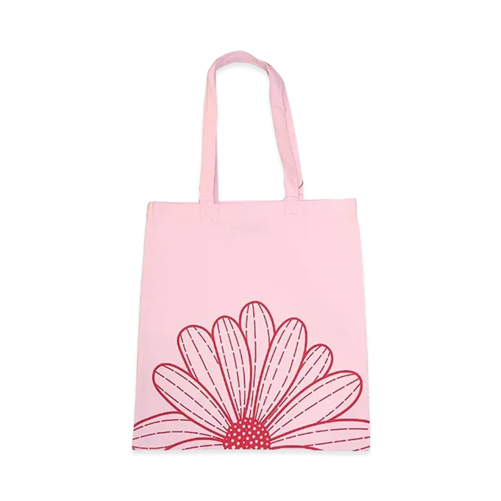 Mardi Mercredi Canvas Bag Flower Du Mardi "Lightpink Red"