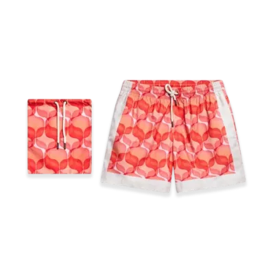 DRIES VAN NOTEN Printed Swim Shorts "Red"