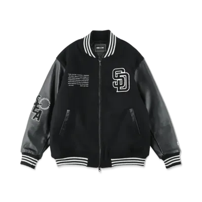 WIND AND SEA x MLB San Diego Padres Varsity Jacket "Black"
