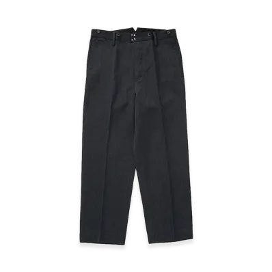 visvim Pastoral HW Slacks Pinstripe "Black"